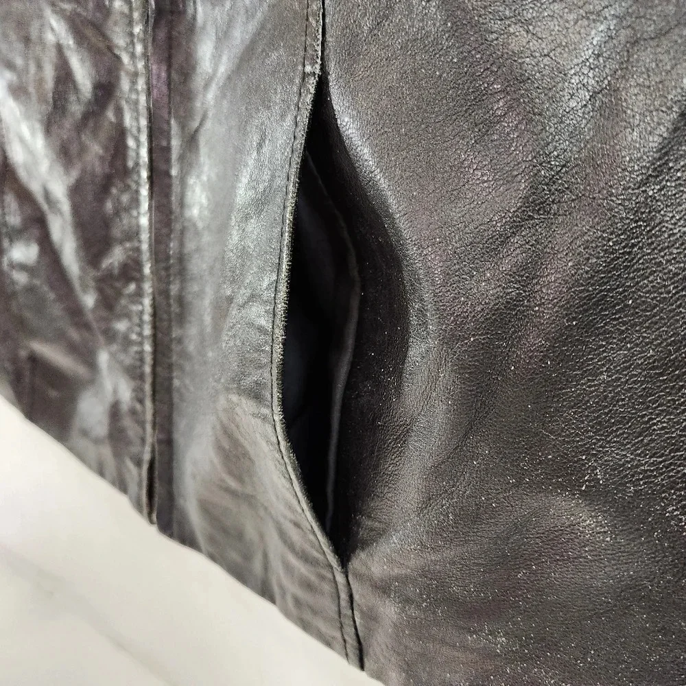 Wilson's Leather Pele Studio Leather Jacket Thinsulate Womens Small - Picture 3 of 16
